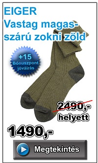 EIGER Vastag magasszárú zokni zöld