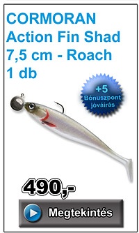 CORMORAN Action Fin Shad 7,5 cm - Roach 1 db