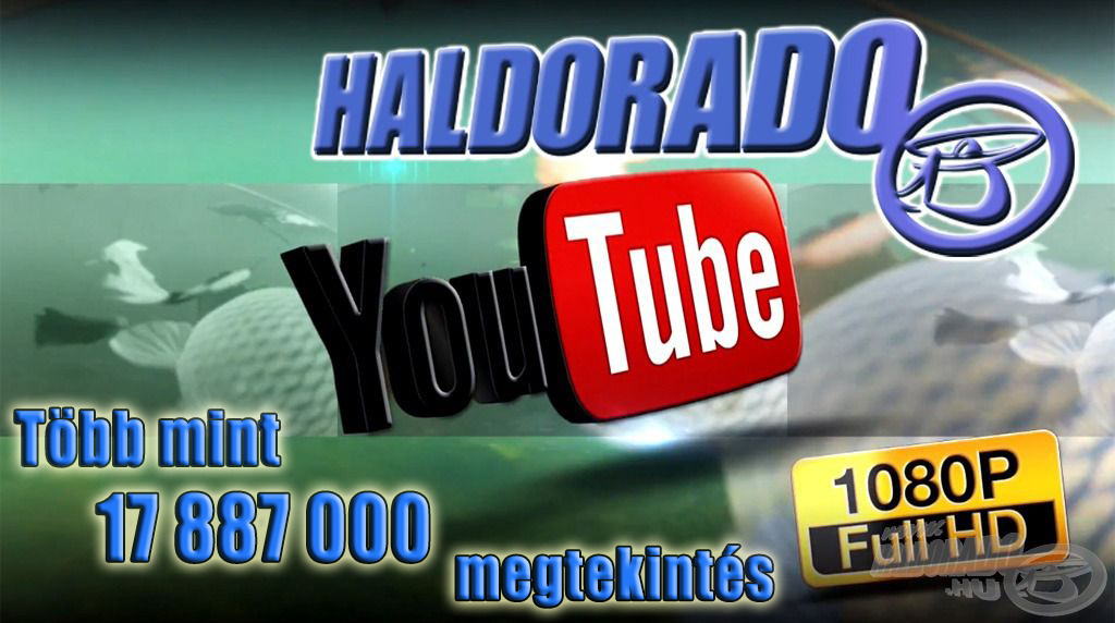 Ez a szám azóta is nagyon szépen növekedett, a Haldorádó Horgászportál YouTube csatornája jelenleg 17 887 065 megtekintéssel büszkélkedhet!