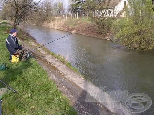 A teknő alsó részénél Fishunter üldözi a halakat