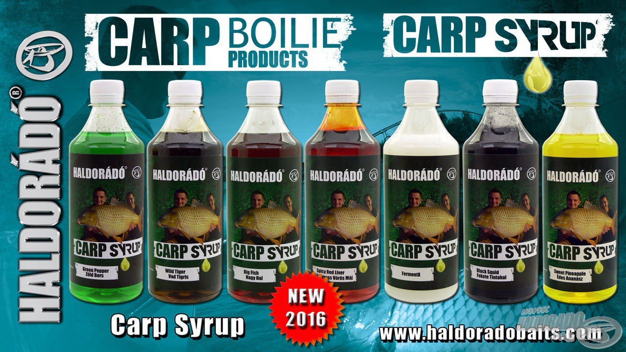 Új PVA barát nagyhalas aromacsaládunk a Carp Syrup