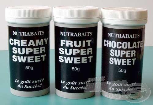 A Super Sweetnek háromféle változata létezik. Krémes, gyümölcsös és csokis