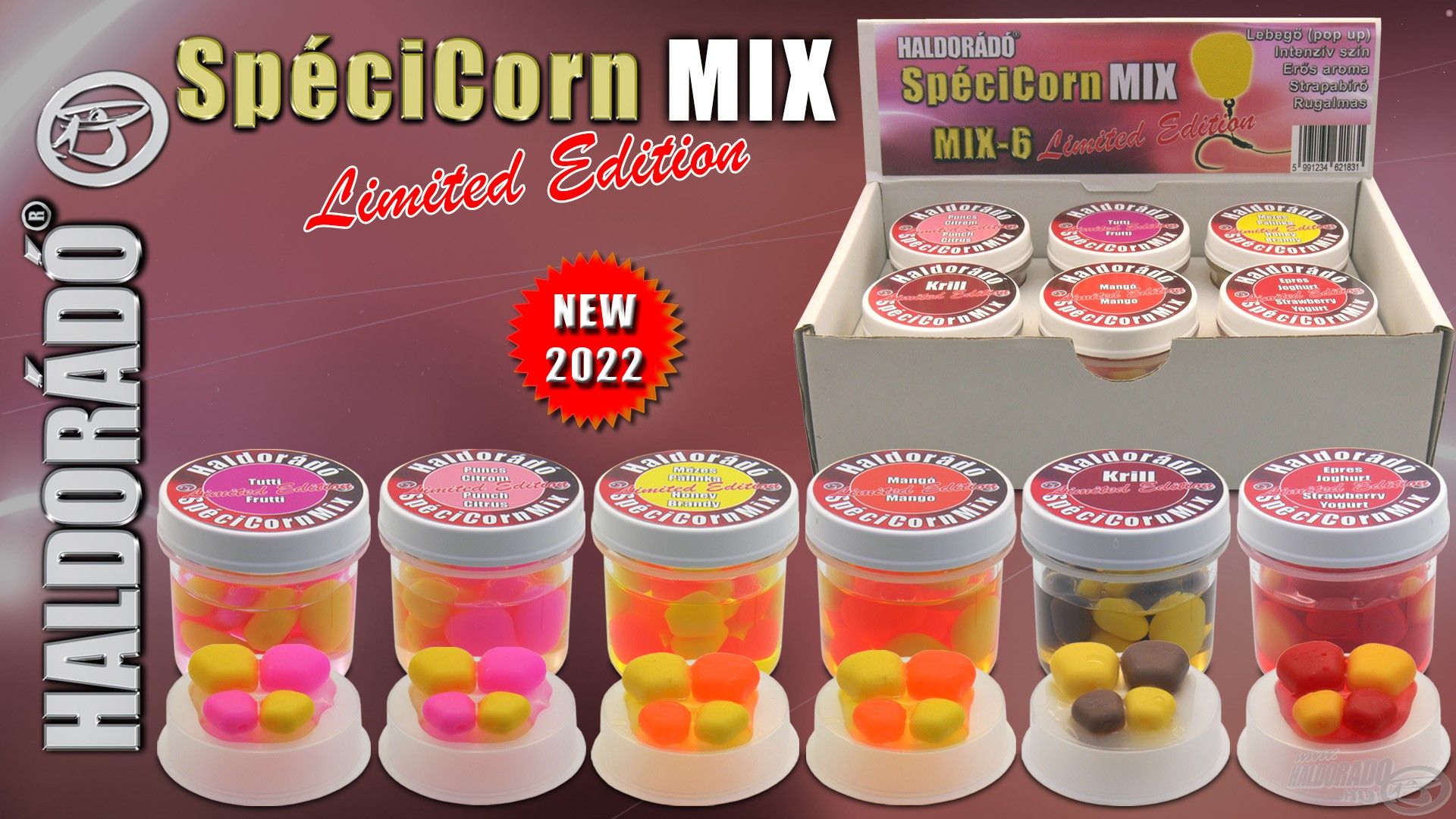 A SpéciCorn MIX Limited Edition a csaliimitációkat eredményesen használó vásárlóink ötletei alapján állt össze, ezzel egészült ki a teljes Spéci repertoár