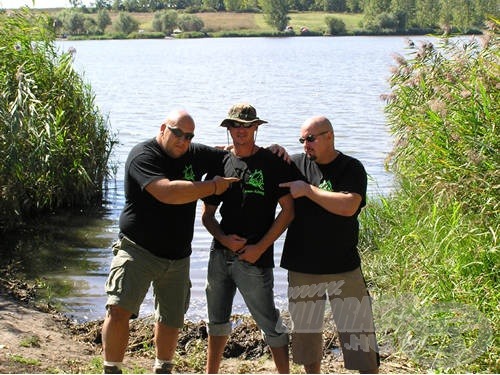 A Power Fishing tesztcsapat tagjai: Christian, Stefan és Markus