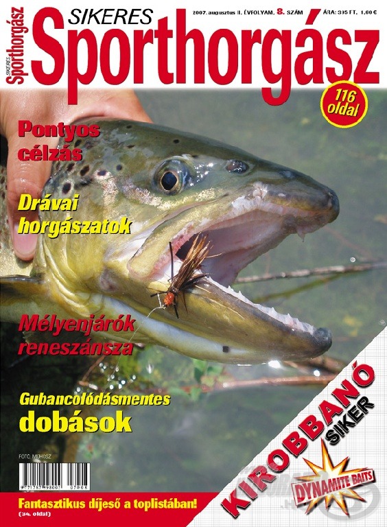 A Sikeres Sporthorgász 2007. augusztusi tartalmából