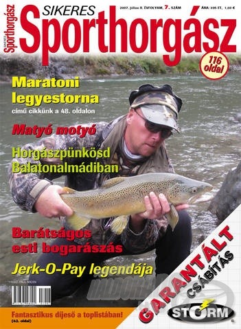 A Sikeres Sporthorgász 2007. júliusi tartalmából.