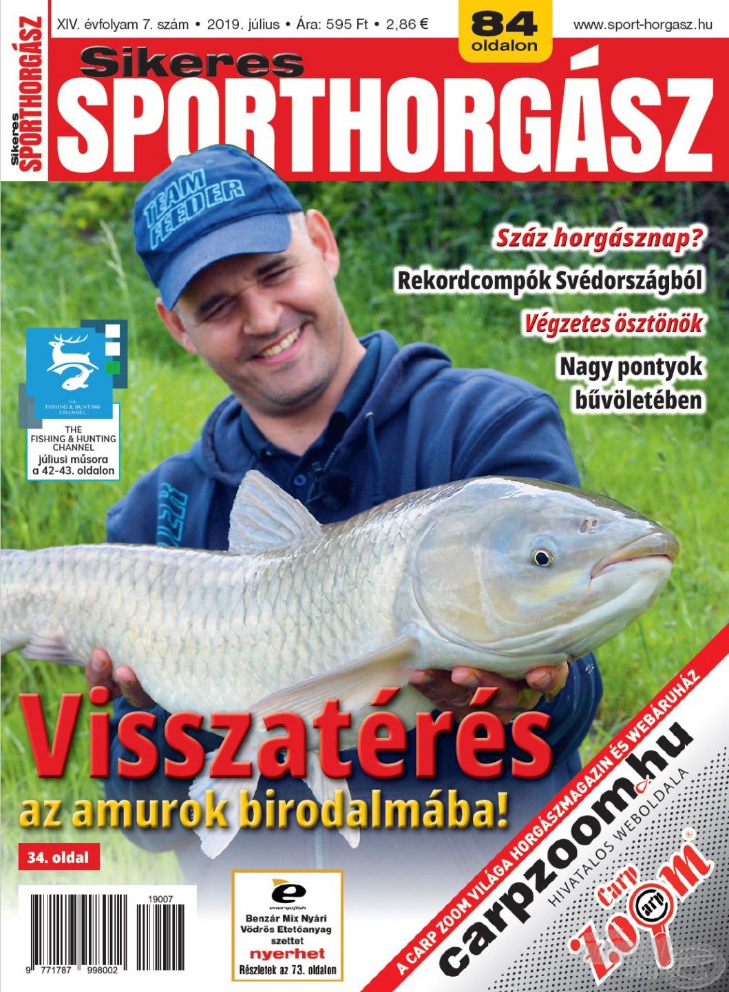 A Sikeres Sporthorgász 2019. júliusi tartalmából