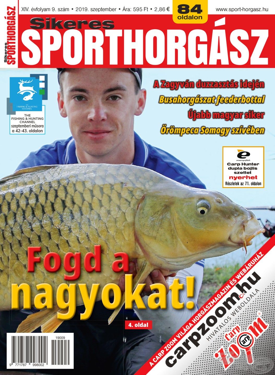 A Sikeres Sporthorgász 2019. szeptemberi tartalmából