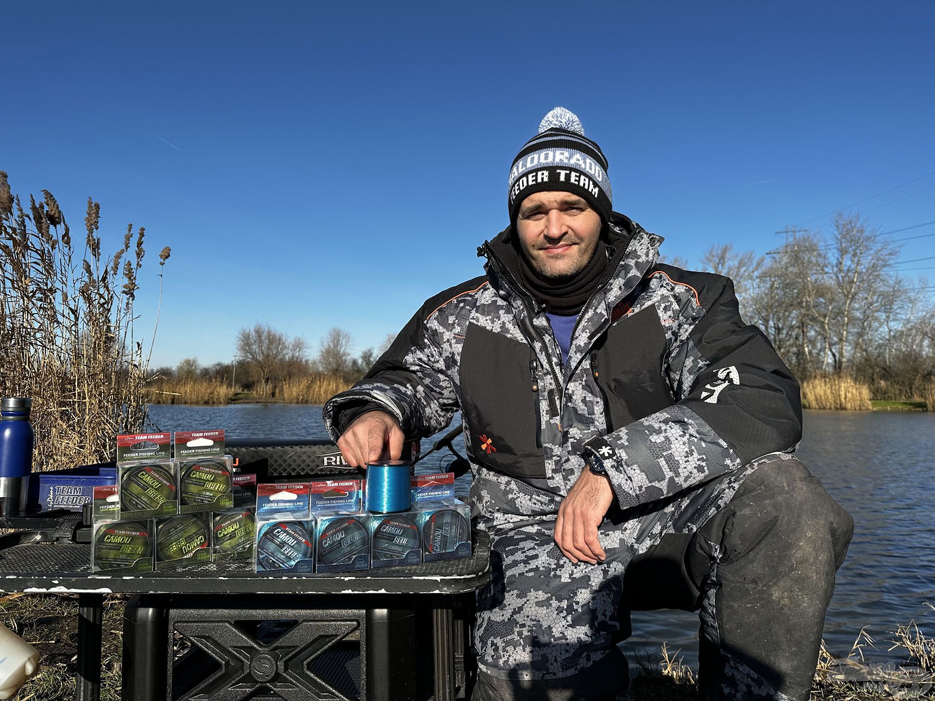 Egyik kedvenc monofil zsinórom a TEAM FEEDER Camou termékcsalád