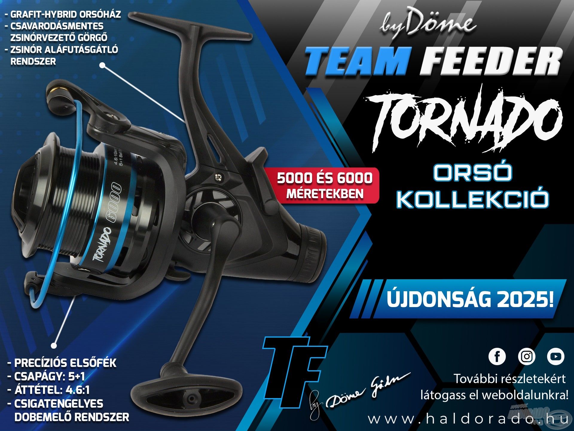 Íme, a legújabb By Döme TEAM FEEDER Tornado orsókollekciónk!