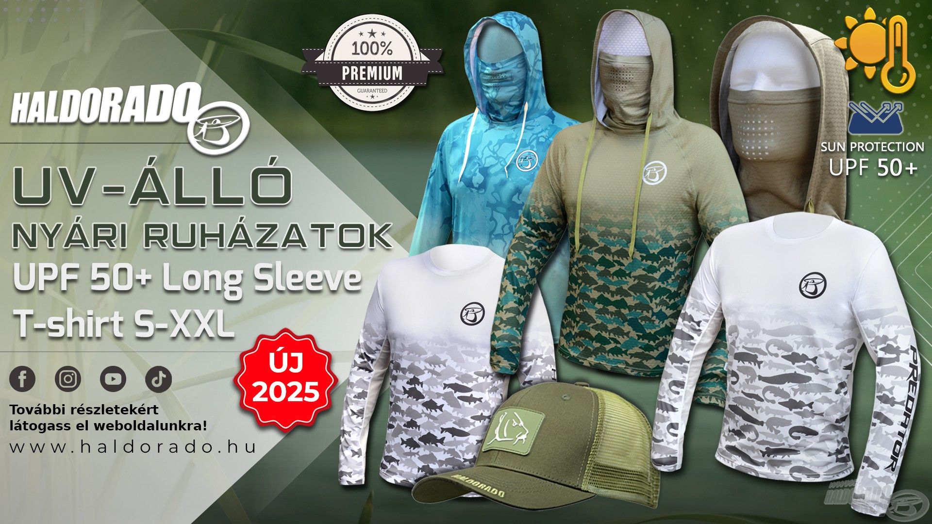 Íme, az új Haldorádó UV-álló ruhakollekció!