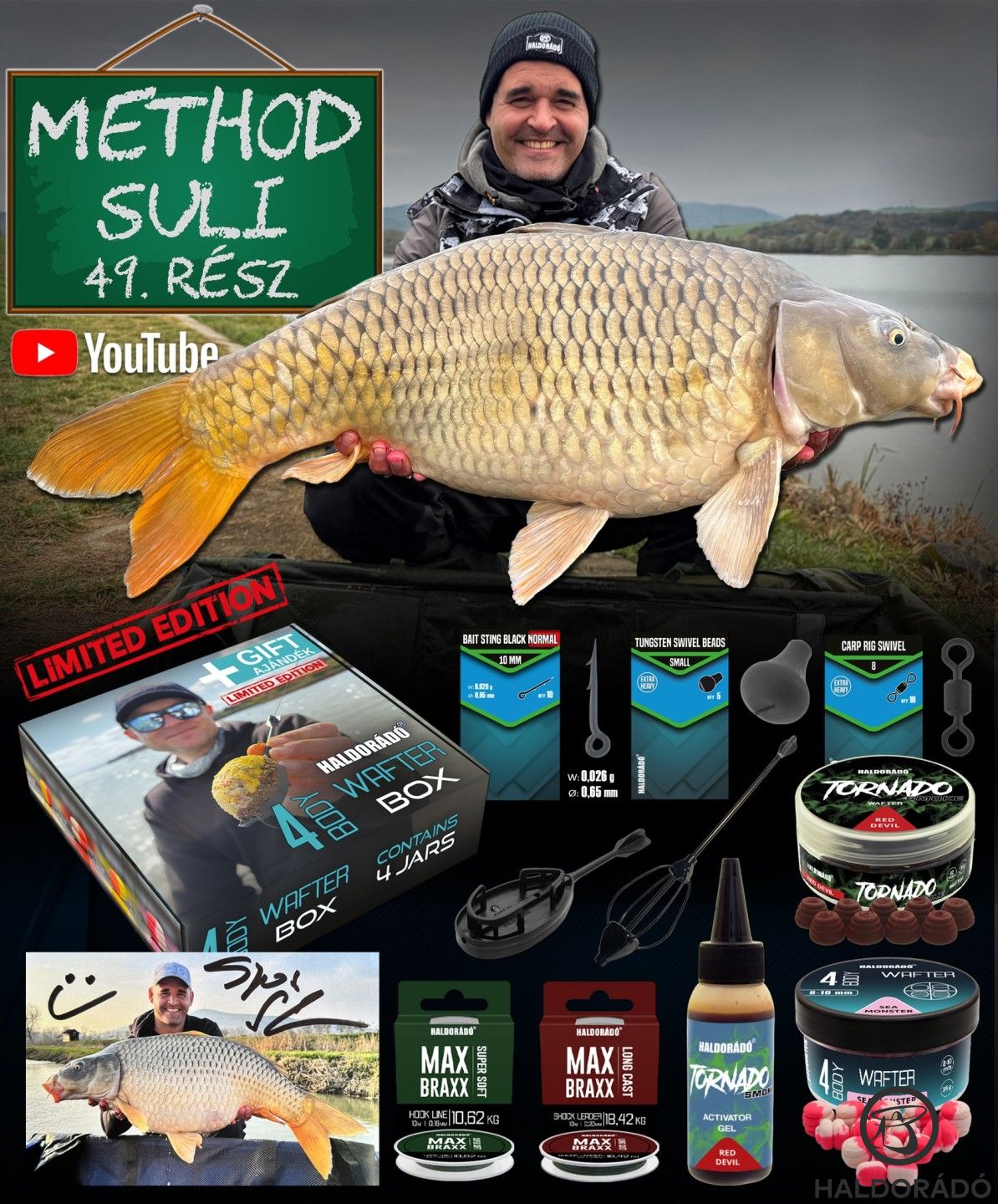 Fogós összeállítás akciós áron – íme, a HALDORÁDÓ Sipi őszi Red Devil nagypontyos szett!