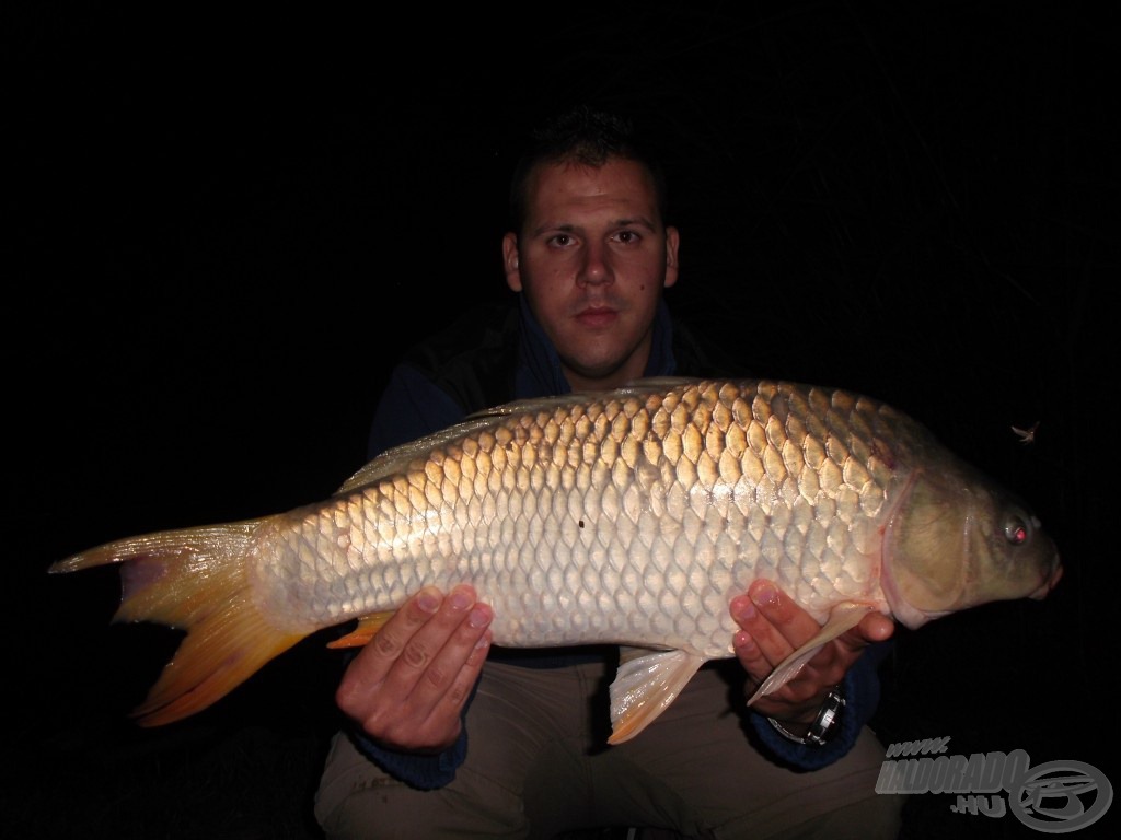 Az éjszaka első igazán szép hala, közel az 5 kg-hoz