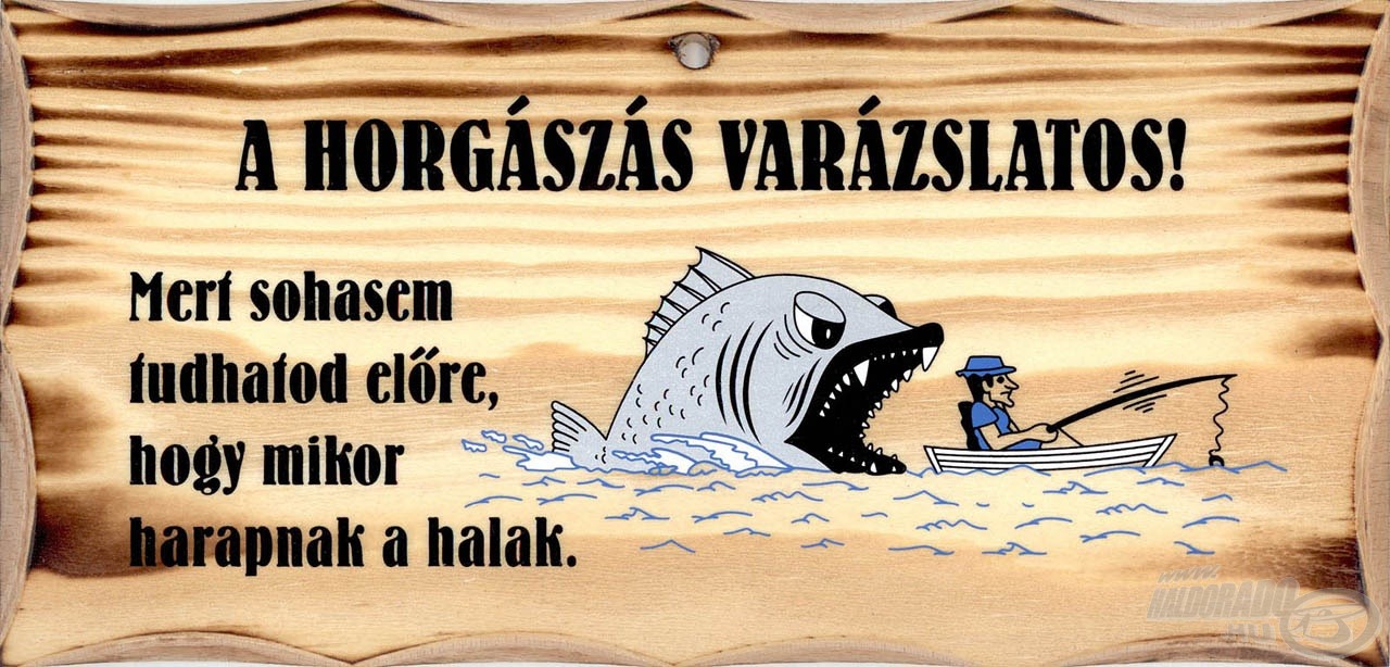 Kalandvágyó horgászok kedvenc szlogenje