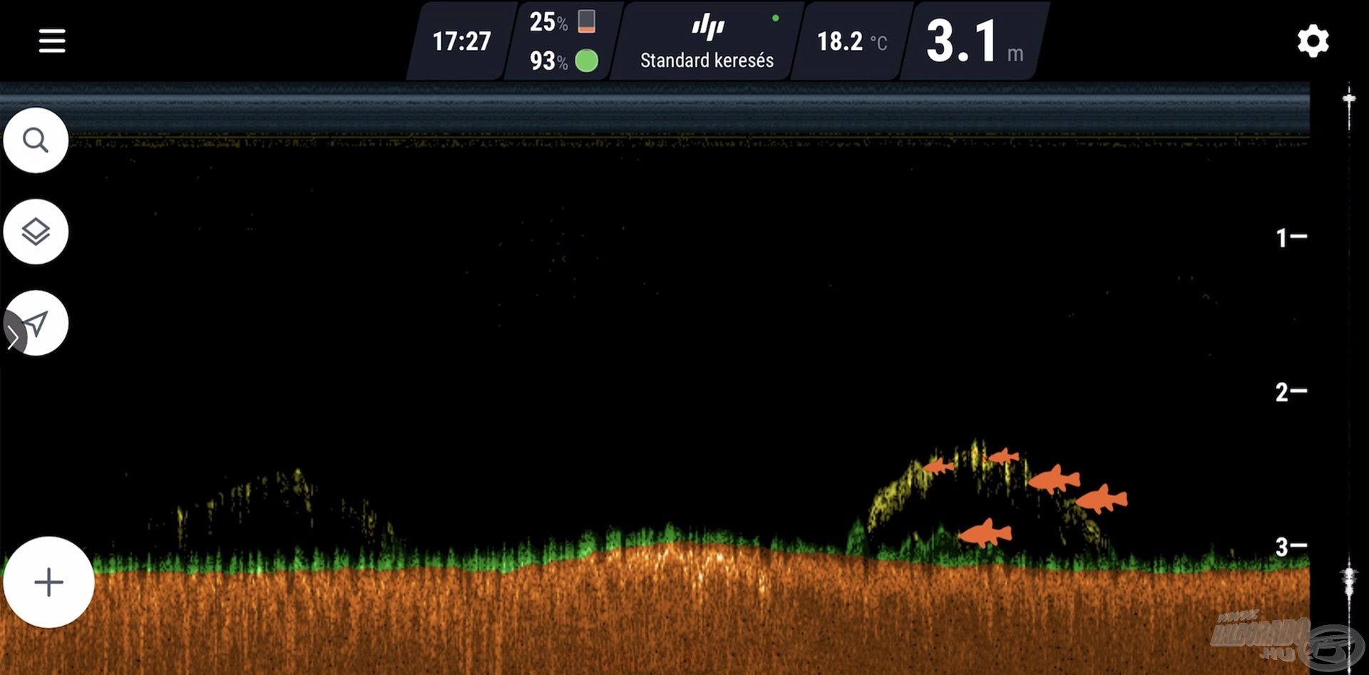 A radar felvételei a Fish Deeper<sup>™</sup> alkalmazással ötvözve olyan stratégiai előnyt jelentenek, amelynek révén kétségtelenül hatékonyabbá, eredményesebbé válhat a horgászatunk!