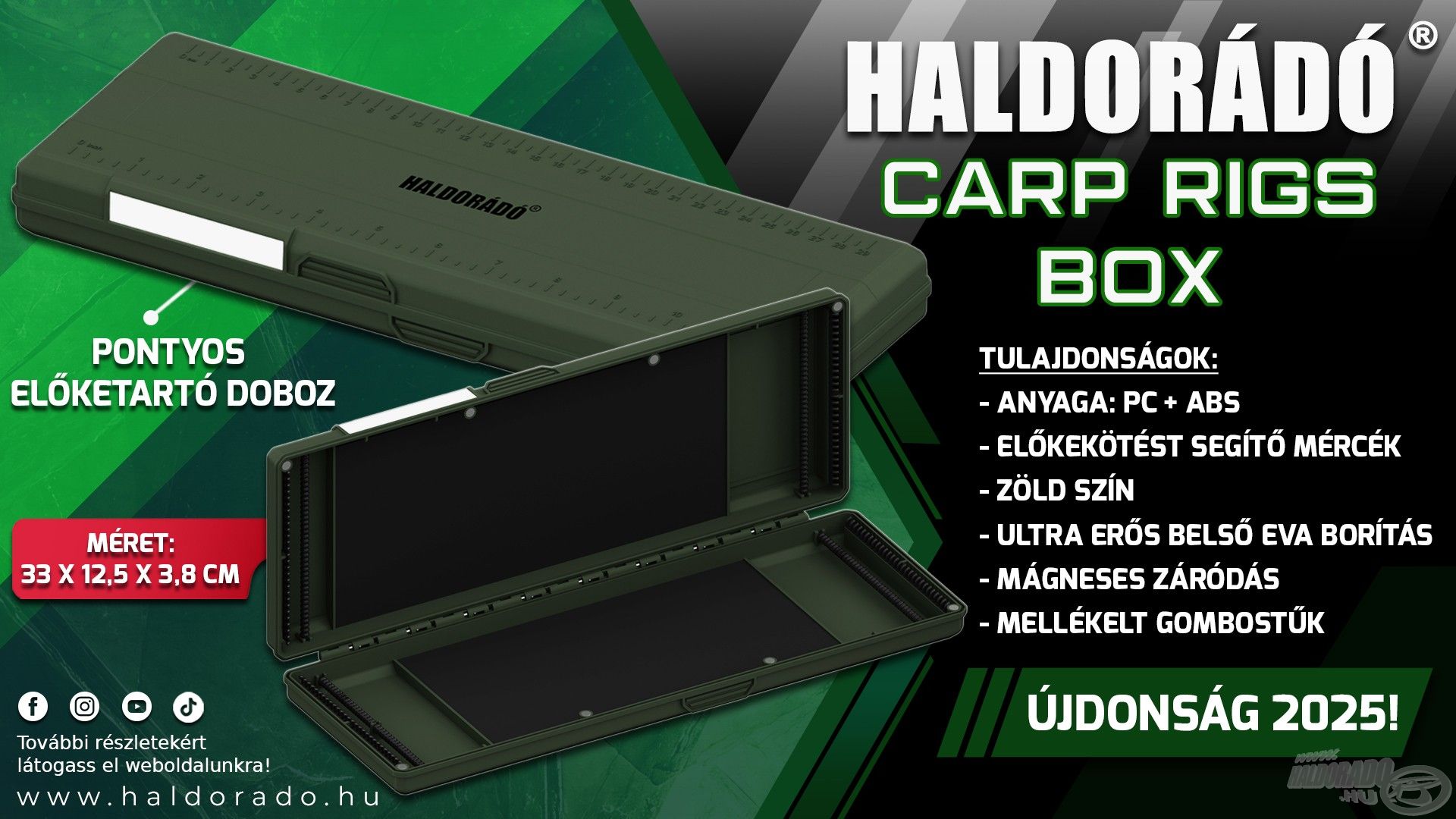 Carp Rigs Box - Pontyos előketartó doboz