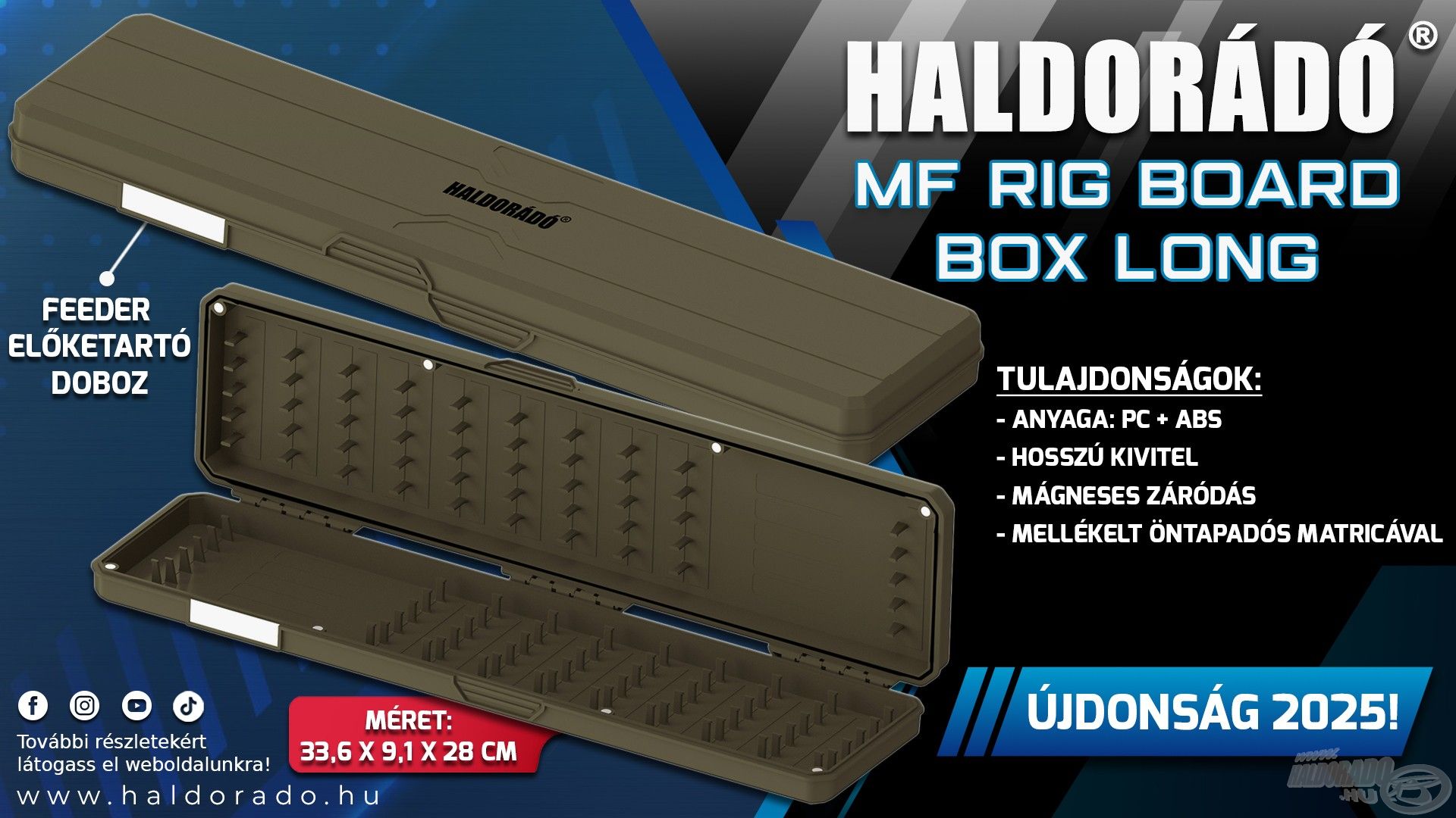 MF Rig Board Box - Long - Feeder előketartó doboz hosszú