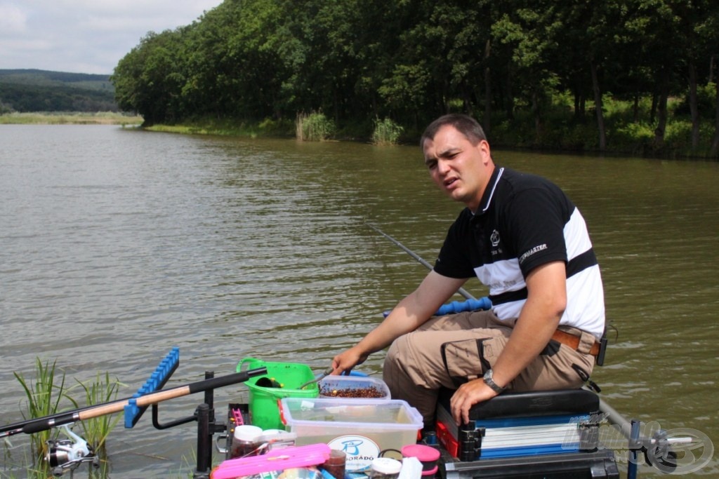 Takács Péter a Haldorádó Team képviseletében