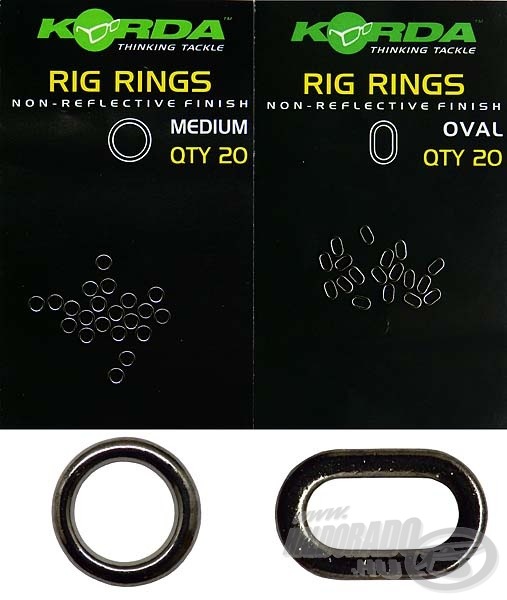 A gumigyűrűvel való csalizáshoz szükséges kis fémkarika lehet kerek vagy ovális, amelyik szimpatikusabb