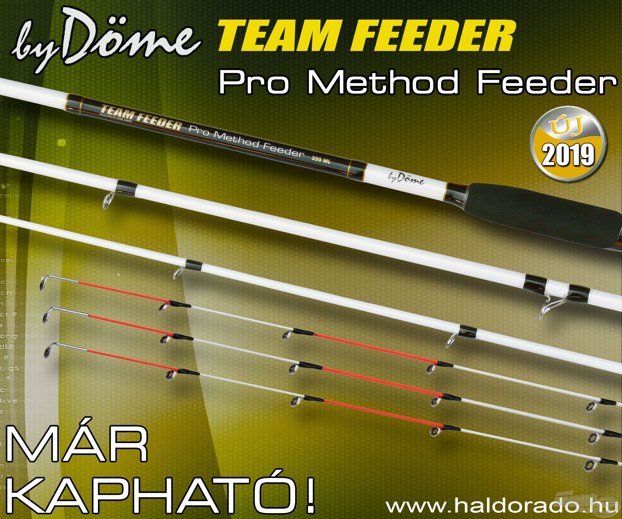 A By Döme TEAM FEEDER botszériák legújabb típusai a 2018 nyarán debütált Pro Method Feederek