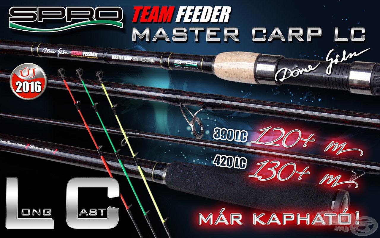 A Team Feeder Master Carp LC by Döme Gábor a Spro új csúcsminőségű távdobó feederbotja