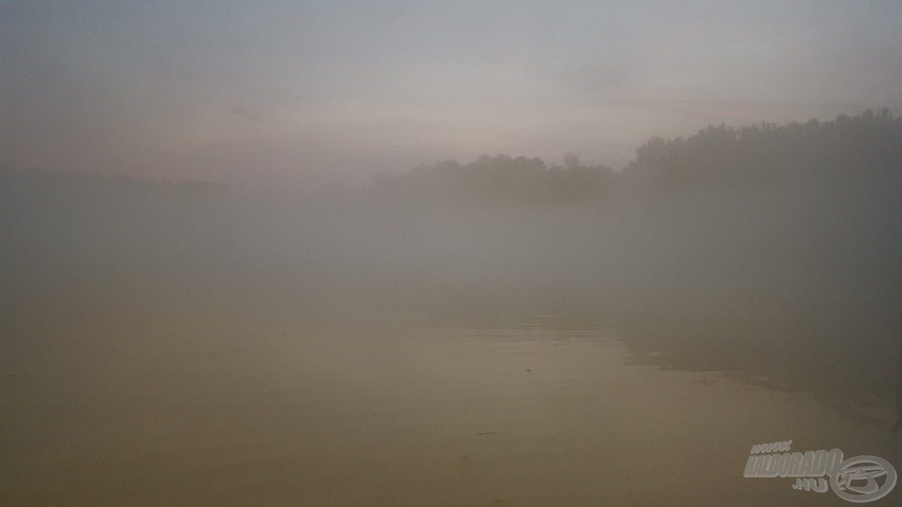 Kora reggel igen nagy köd fogadott minket a kikötőben…