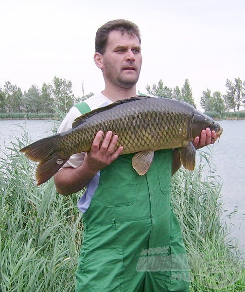 Ő volt a túra legnagyobb hala. Pontos súlya 10,5 kiló. Keresztapám fogta a Fox bottal