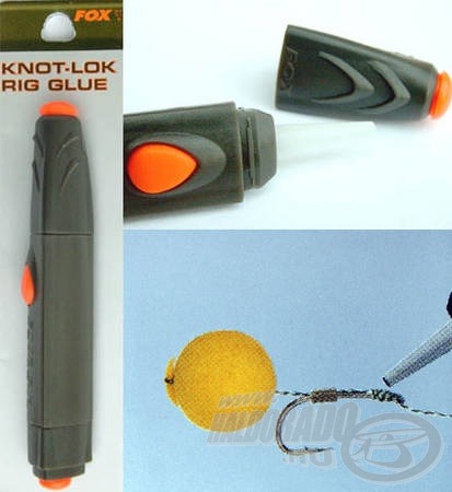 A Knot-Lok Rig Glue a kötéseket teszi stabilabbá