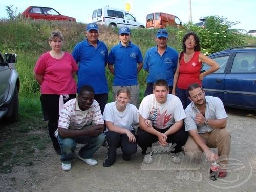 A Bodnár Team: Ildi, Gyula, Zoli, Sanyi, Mariann, Akay, Móni, Csaba és Tomi
