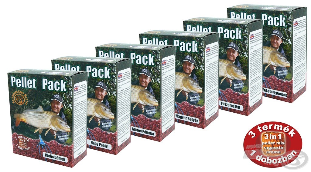 A Pellet Pack egy olyan komplett csomag, amely a céltudatos, szelektív pontyhorgászat egyik leghatékonyabb eszköze