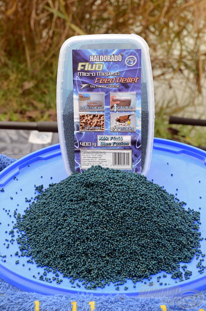 A Kék Fúzió Fluo Micro Method Feed Pellet a korábban megismert fogós változatokhoz hasonlóan egy nagyon egyszerűen elkészíthető, szelektív nagyhalas pellet mix…