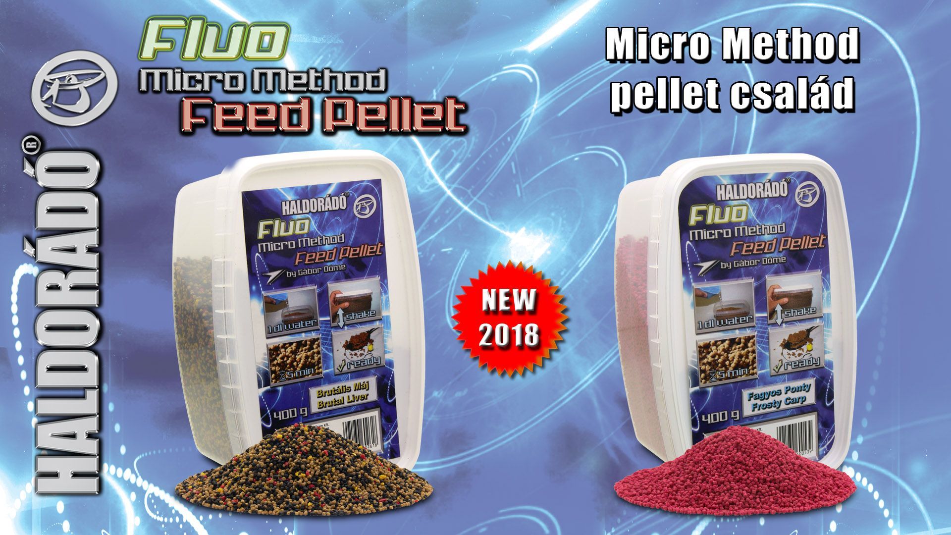 A népszerű Micro Method Feed Pelletek sora két új taggal bővül, melyek a Fagyos Ponty és Brutális Máj ízesítések