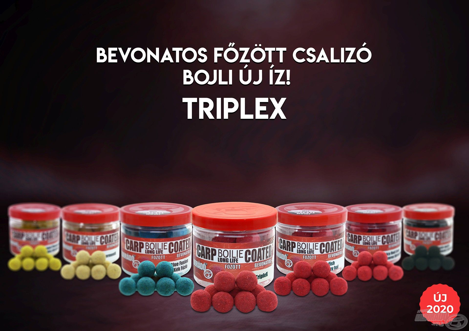 A Carp Boilie termékpalettán a speciális csalizó bojlik is megtalálhatók, immár a „Bevonatos TripleX” is!