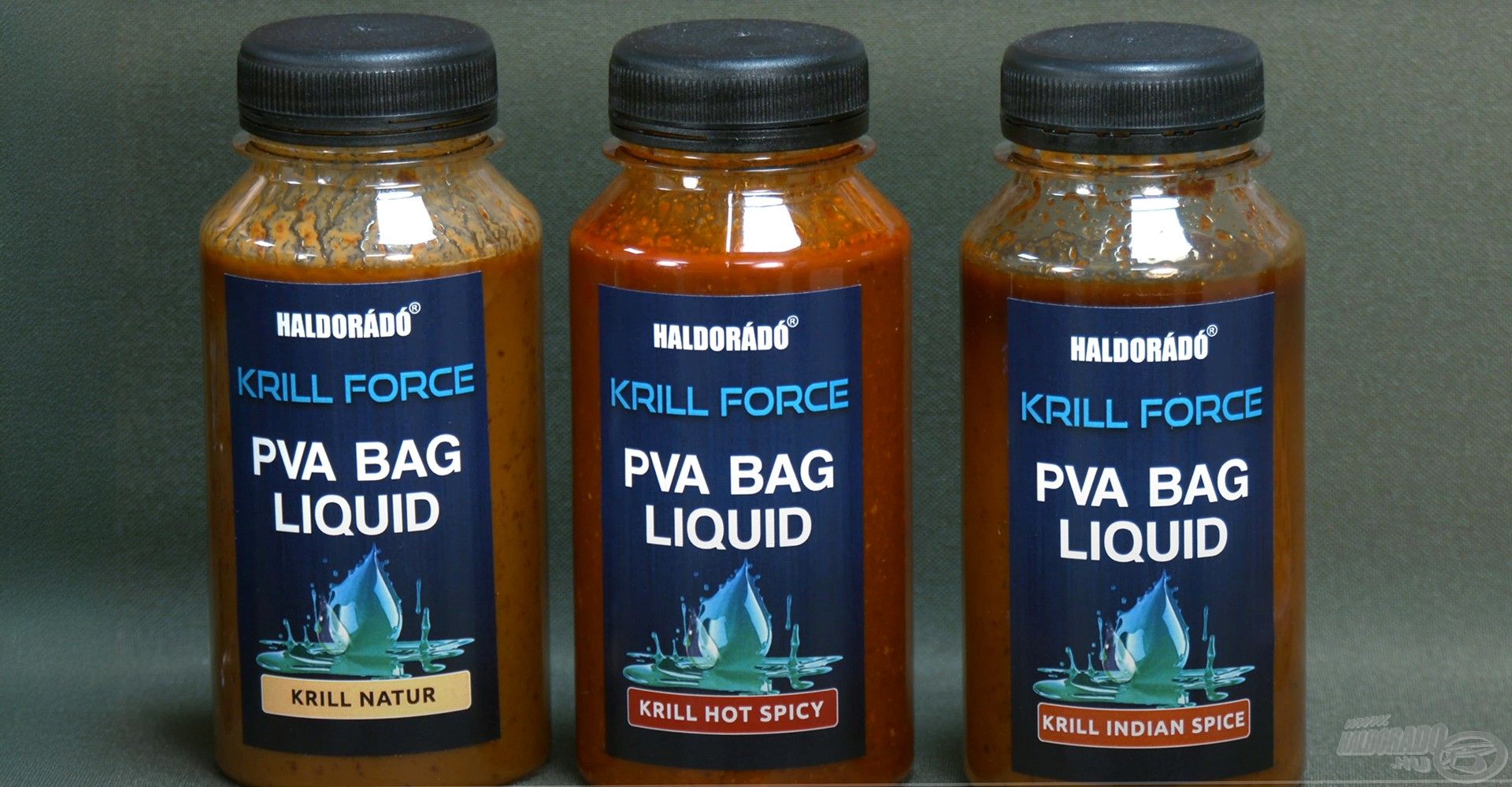 A termékcsalád ugyanúgy három tagot számlál, melyek ízesítésben minimálisan eltérnek egymástól. Ezek a Krill Natur, a Hot Spicy és az Indian Spice