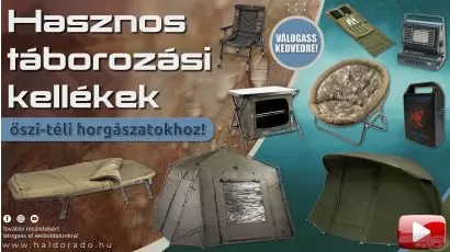 Hasznos táborozási kellékek őszi-téli horgászatokhoz