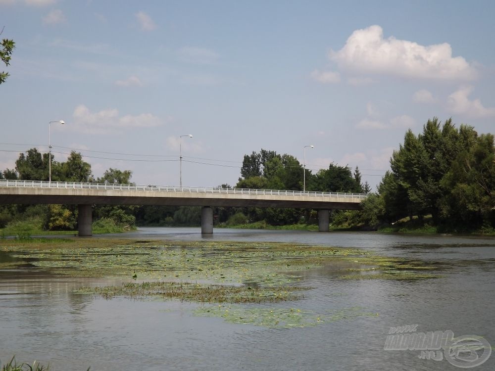 Horgászhelyem az eperjesi hidat megtámasztó kövezés volt