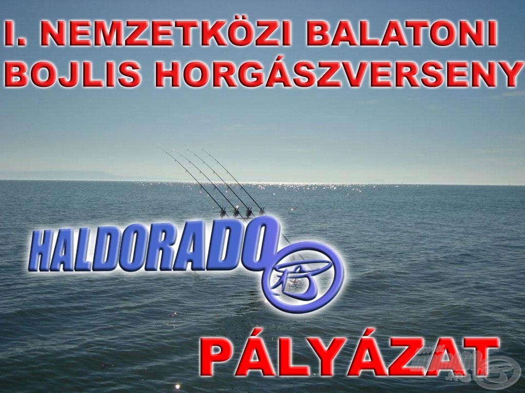 I. NEMZETKÖZI BALATONI BOJLIS HORGÁSZVERSENY - A Haldorádó Bojlis csapatot keres - PÁLYÁZAT