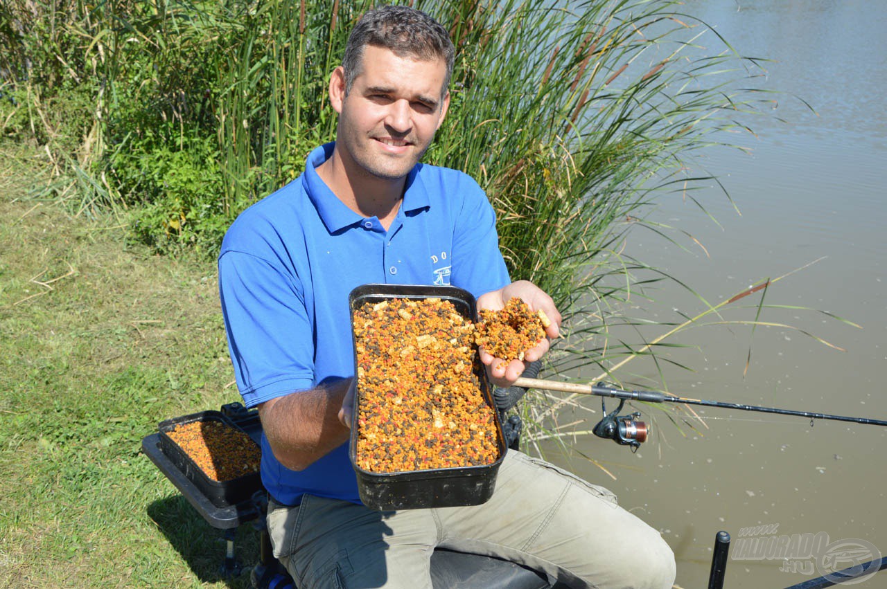 A Haldorádó Pellet Pack kitűnő alapja a darabos, pontyos csalogatóanyagoknak. Ezt ki lehet még egészíteni mikropelletekkel és akár hidegen sajtolt kukoricacsíra pellettel is