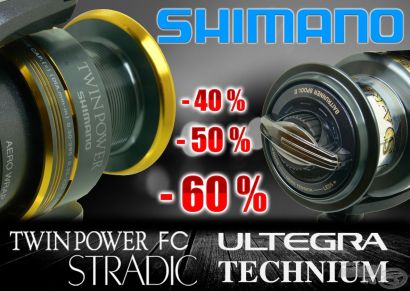 Ki mondta, hogy drágák a Shimano termékek?Shimano TOP orsói akár 40-50% kedvezménnyel, csak a Haldorádón!!!