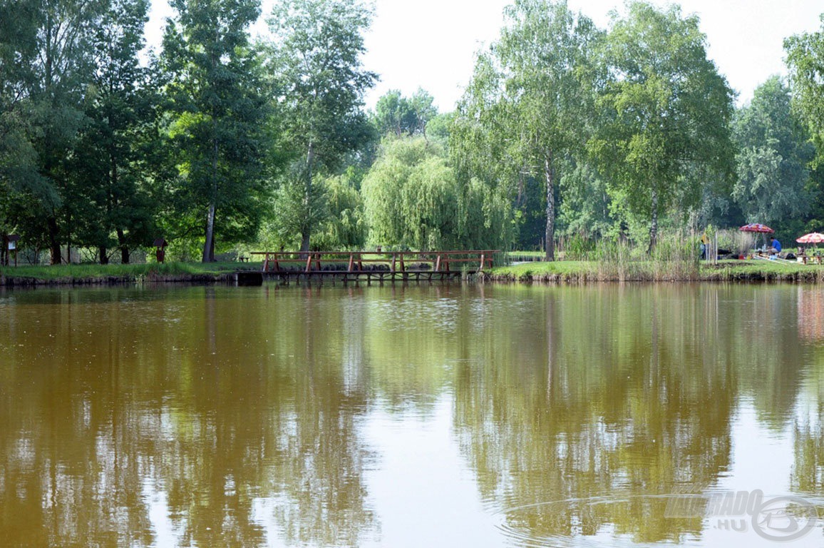 A horgászpark elnevezés valóban illik erre a környezetre