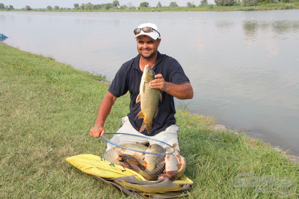 Vidó Ferenc nyerte a B szektort, 23 kg feletti fogással