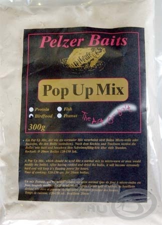Lebegő bojli mixeket is forgalmaz Pelzer.
