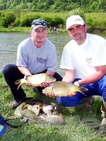 A verseny történetében először indult és bronzérmet megszerző fischinfo csapata: Duics János és Tóth Gábor, valamint a zsákmány