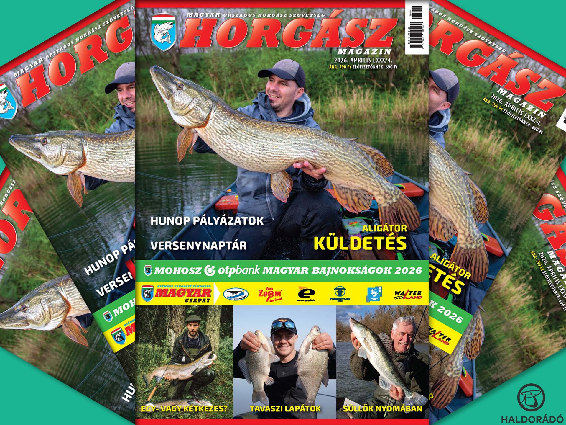 Megjelent a Magyar Horgász 2026. áprilisi száma