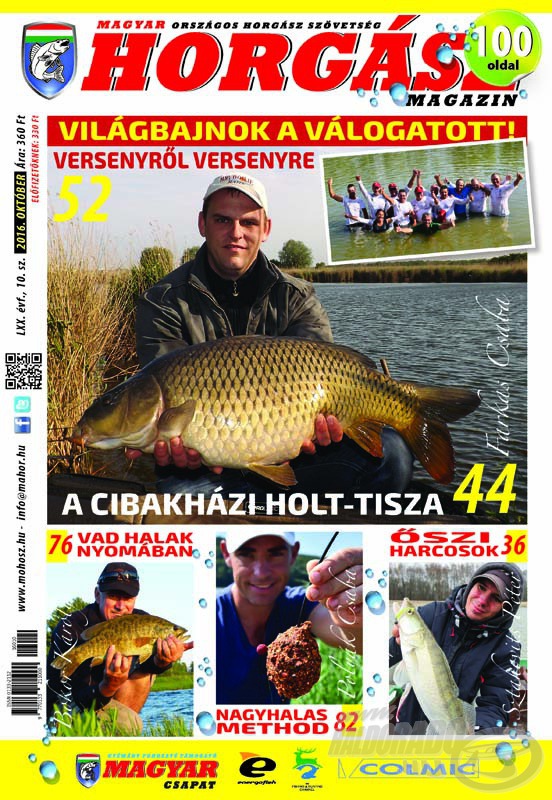 Megjelent a megújult Magyar Horgász 2016. októberi száma