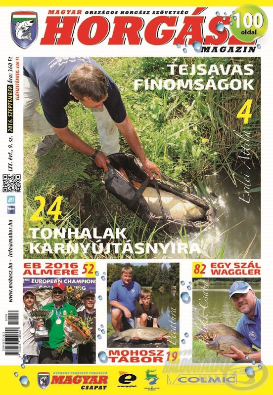 Megjelent a megújult Magyar Horgász 2016. szeptemberi száma
