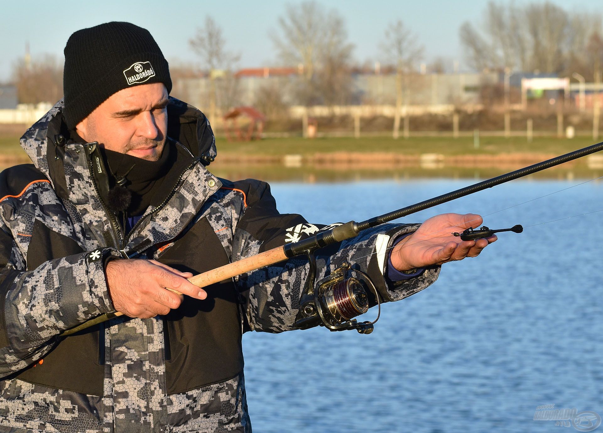 A Haldorádó Dart Pro 40 grammos kosár pont passzol a bemutatott bothoz