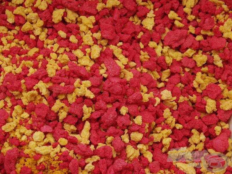 A leggyakrabban a piros és sárga angolmorzsa keverékével találkozhatunk