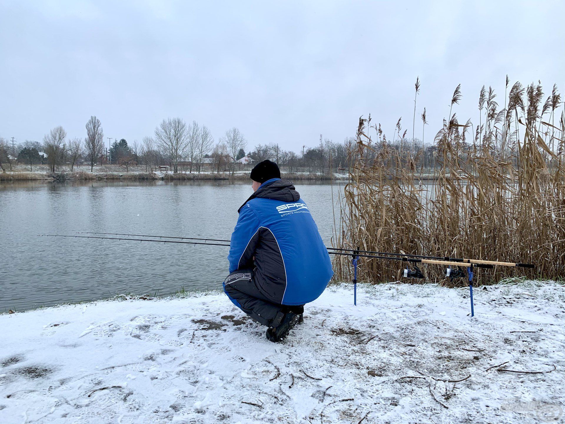 … de az sem volt ritka, hogy hóesésben lestem a kapásokat