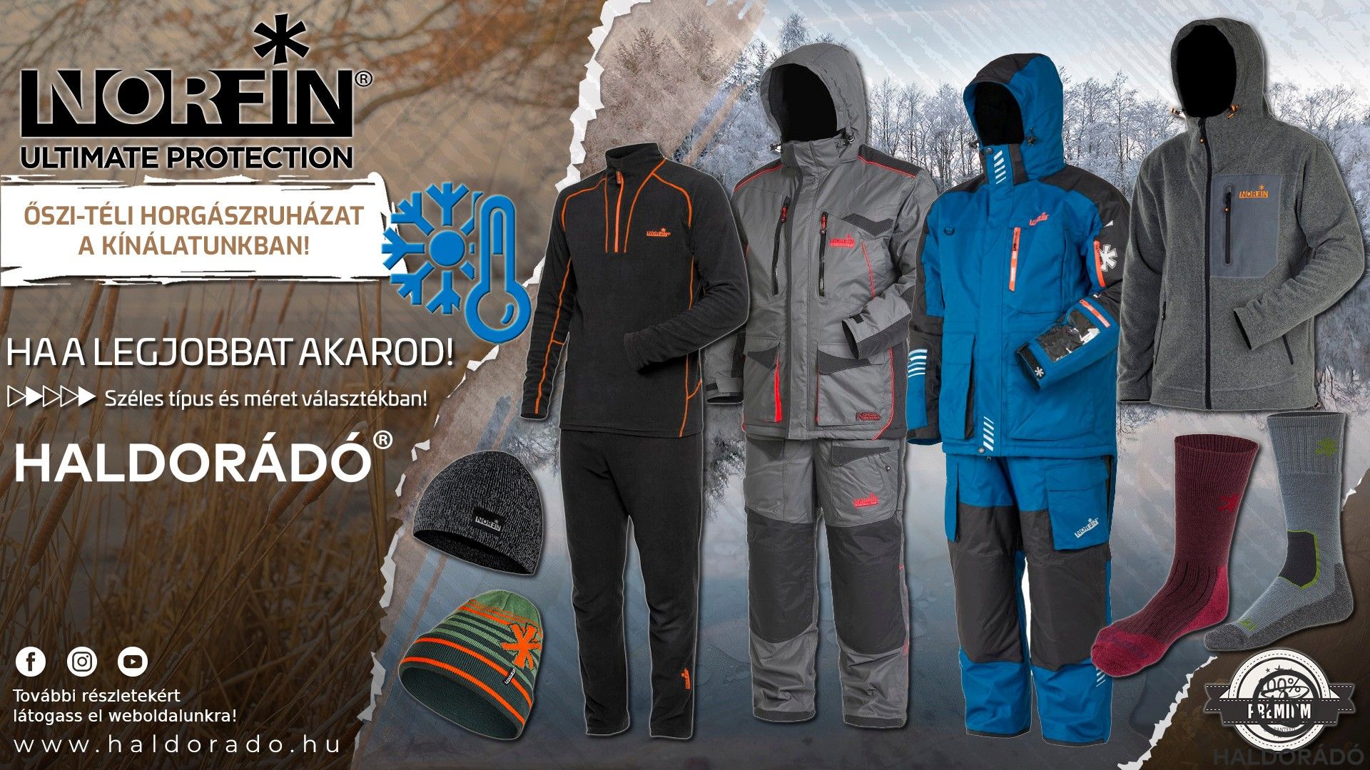 NORFIN téli horgászruházat, ha nem akarsz ázni és fázni!